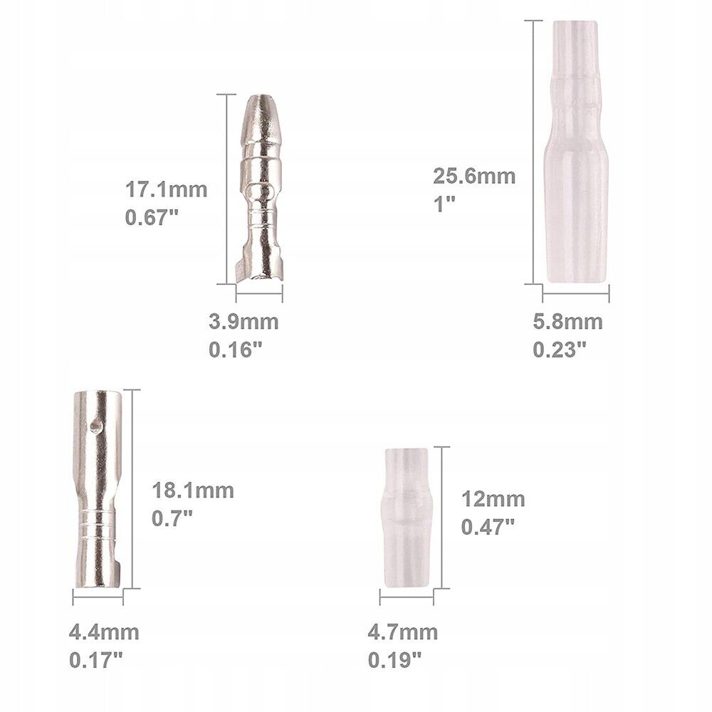 150pcs Assortment Male Female Spade Terminals Electrical Wire Crimp Connectors