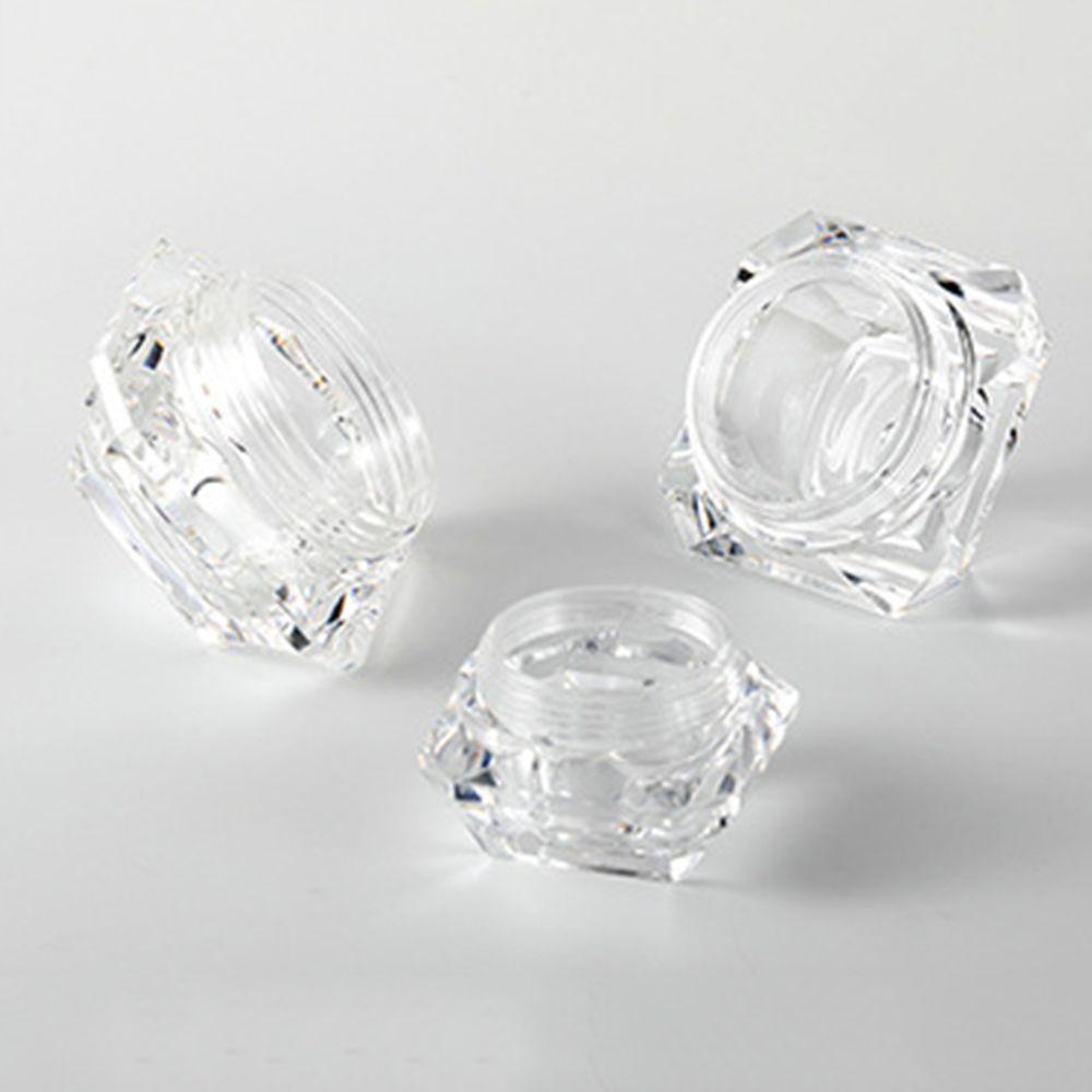 Пластиковая прокладка в форме ромба Косметическая пустая коробка Баночка для образцов Многоразовый контейнер Бутылка для крема для лица