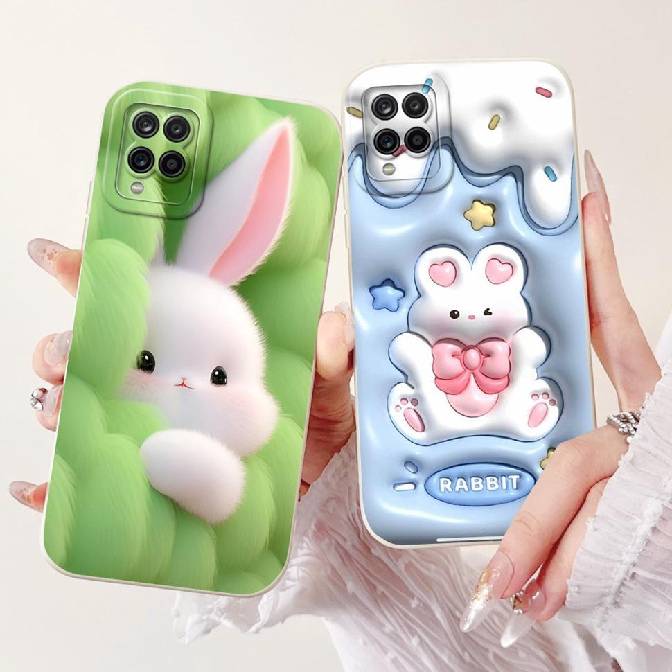 For Samsung Galaxy A12 Case Colorful Flower Panda Cartoon Cover Soft Slim Phone Cases For Samsung  A12 GalaxyA12 Back Cover