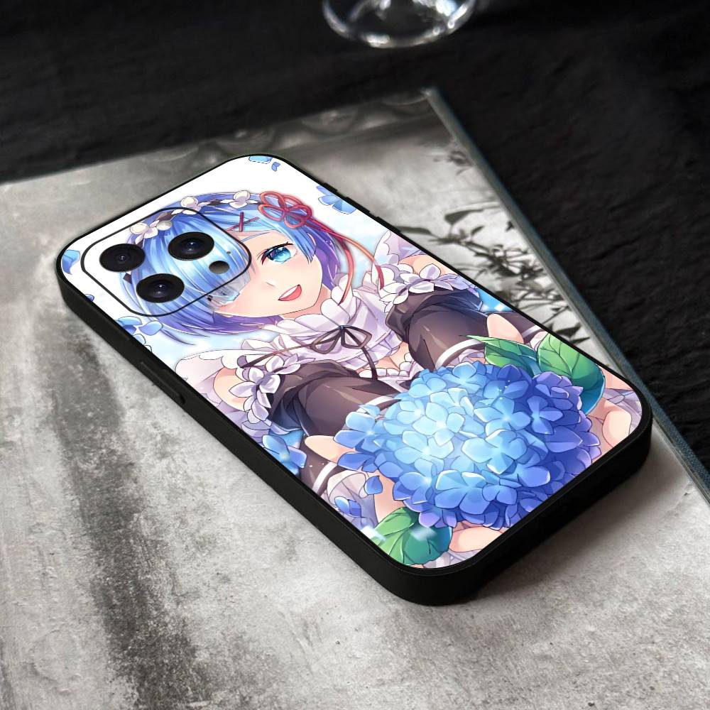 Чехол для телефона ReZero Рем Силиконовый Мягкий Для IPhone 17 Air 16 15 14 13 12 11 Plus Pro Max Plus