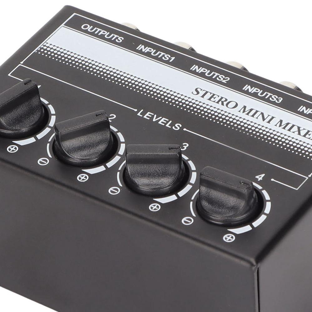 Support 4 in 1 Out CX400 4 Channel Passive Mixer Separate Volume Knobs Stereo Splitte  Stage