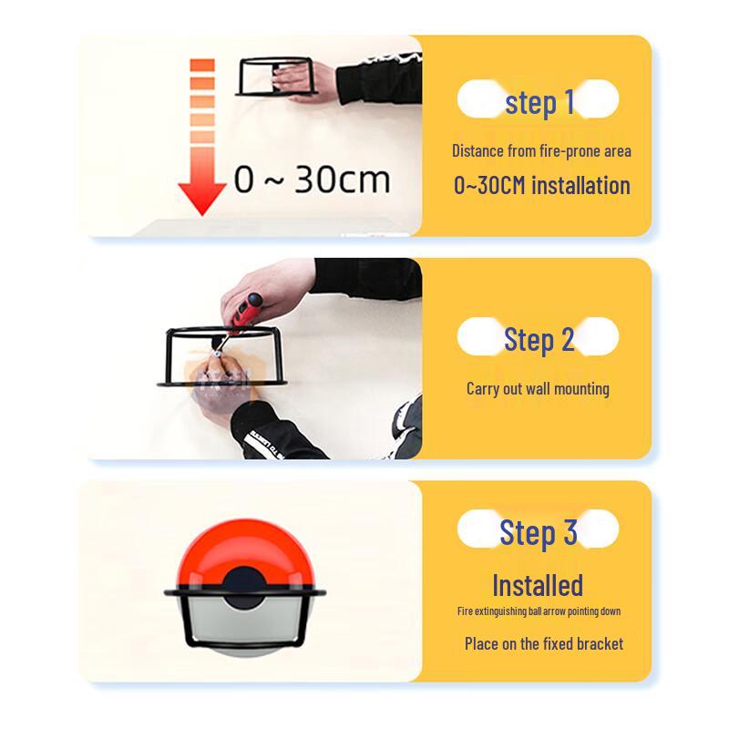 Rongbang Automatic Dry Powder Fire Extinguisher Ball