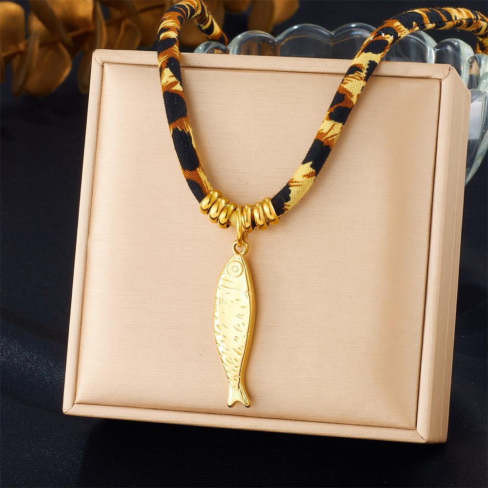DIEYURO 316L Stainless Steel Butterfly Shell Heart Pendant Personalized Rope Chain Necklace Women New Chic Neck Chain Jewelry