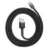 Кабель Baseus Cafule Micro USB 1M, 2.4A, черный/серый