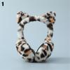 Ladies Girls Leopard Soft Plush Ear Muffs Ear Warmers Earflap Foldable Earmuffs