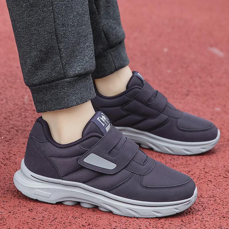 2024 г. Широкие кроссовки на липучках для ходьбы на все времена года — мягкая подошва, удобная посадка для пожилых людей