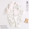 2025 New Pure Cotton Baby Jumpsuit for Spring, Autumn, and Winter - Newborn Toddler Inner Wear
