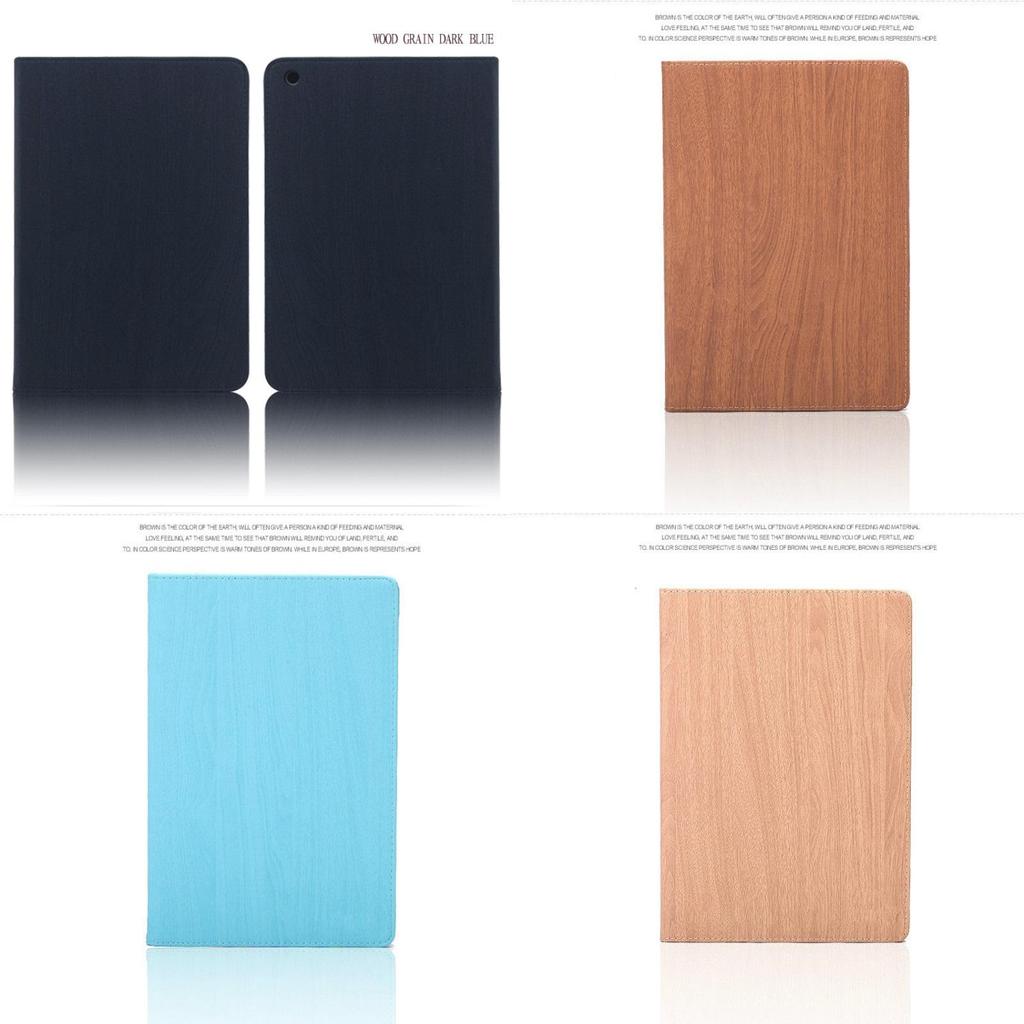 Premium Wood Grain Smart Wake Sleep Stand Flip Case Cover For Apple Ipad 2/3/4 Air Mini With Timeless Retro Design