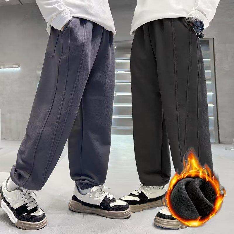 Boys Trousers New Middle and Large Children Wick Trousers Children Straight Loose Leisure Autumn Children's Clothing