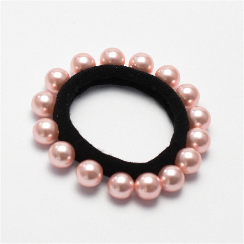 Новые эластичные аксессуары для волос с жемчугом, обруч для волос, резинка для волос, веревка