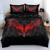 Комплект пододеяльника с летучей мышью в готическом стиле, чехол для одеяла с диким животным для детей, мальчиков, девочек, подростков, декор для спальни, полный, двуспальный, королевский комплект постельного белья