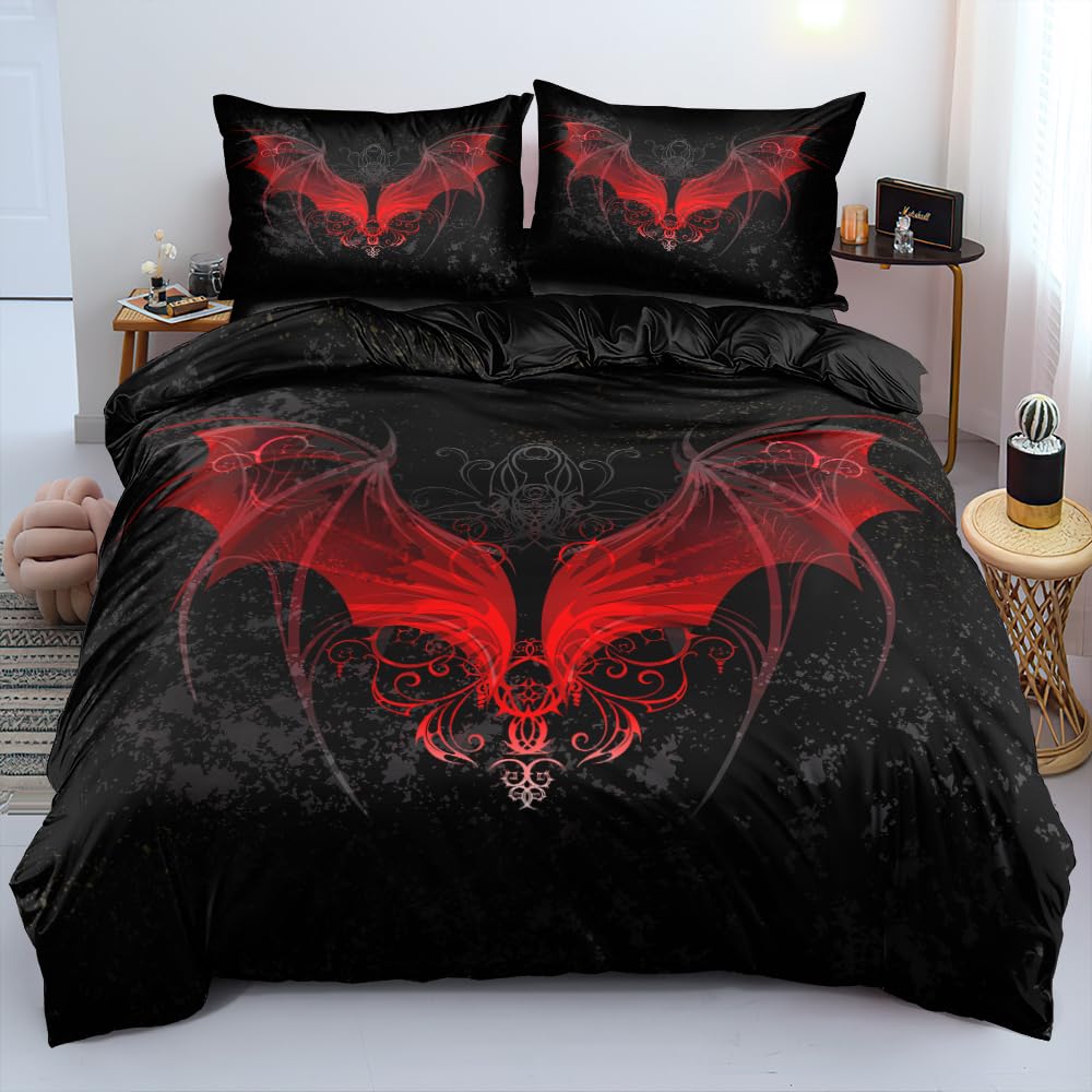 Комплект пододеяльников "Крылья" для детей, подростков, размер Queen. Легкие чехлы для одеял с наполнителем. В комплекте 1 пододеяльник, 2 наволочки. Декор для спальни. Без одеяла.