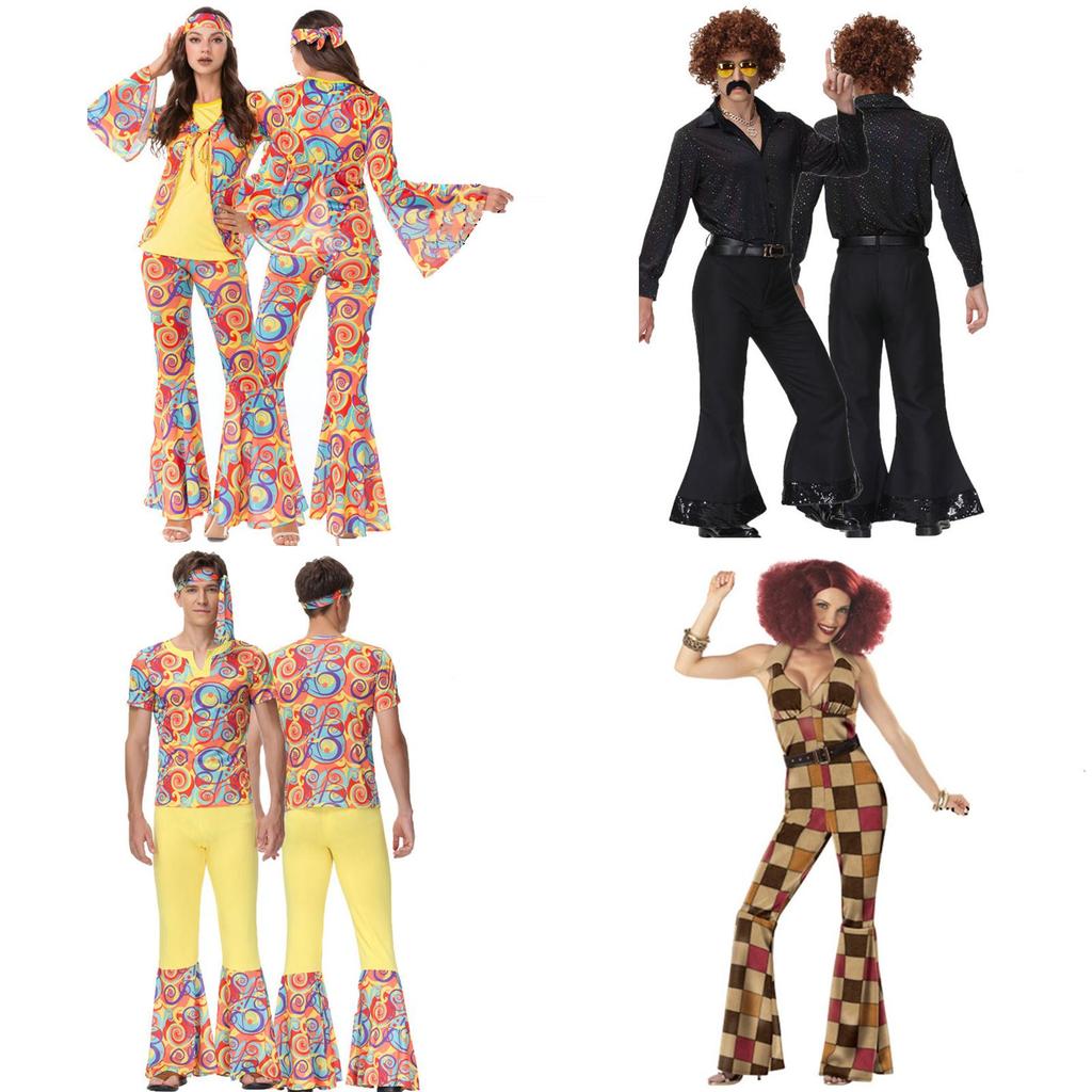 Стильный и красивый диско-костюм в стиле 70-х для взрослых. Приготовьтесь сиять!