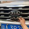 SBHX3 For KIA KX7 Forte K4 KX Cachet Pegas Sportage R Car Front Grille Emblem Rear Trunk Cover Steering Wheel Caps Sticker Accessories