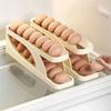 Refrigerator Automatic Scrolling Egg Rack Holder Storage Box For 15 Eggs Egg Basket Food Containers Refrigerator Storage Box