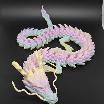 88 см 3D-печатный кристальный дракон-самоцвет, вращающаяся шарнирная игрушка-антистресс, идеальный подарок для детей с СДВГ, идеально подходит для дней рождения