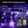 Светодиодные RGB-лампы для автомобиля, грузовика, UTV, управление через приложение, музыкальный режим, 250 см