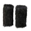 1 пара женских манжет для ботинок, плюшевые гетры из искусственного волчьего меха, для сценических выступлений, костюмы на Хэллоуин, Рождество, аксессуары для наряда