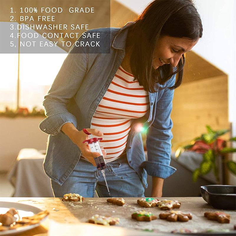 LMETJMA шприц для мяса с 3 иглами для маринада для гриля барбекю инжектор комплект для инжекторов для маринада ароматизатор JT104