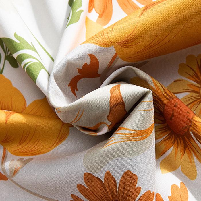 Женская летняя рубашка в стиле бохо - Свободная рубашка с коротким рукавом на пуговицах с цветочным принтом для повседневной носки и многослойности