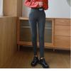 Зимние женские леггинсы однотонные теплые утолщенные с высокой талией, поддерживающие ягодицы, эластичные прогулочные брюки с карманом