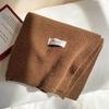 Short Japanese small scarf women's winter warm solid color wool knitted scarf student Korean version male couple versatile