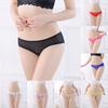Women Sexy Lace Splice Briefs Panties Lingerie Mesh Underwear