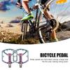 WEST BIKING Aluminum Alloy Footboard Hollow Anti-skid Bearing Mountain Bike MTB Foot Pedals Smooth Bearing Bike Part Accessories
