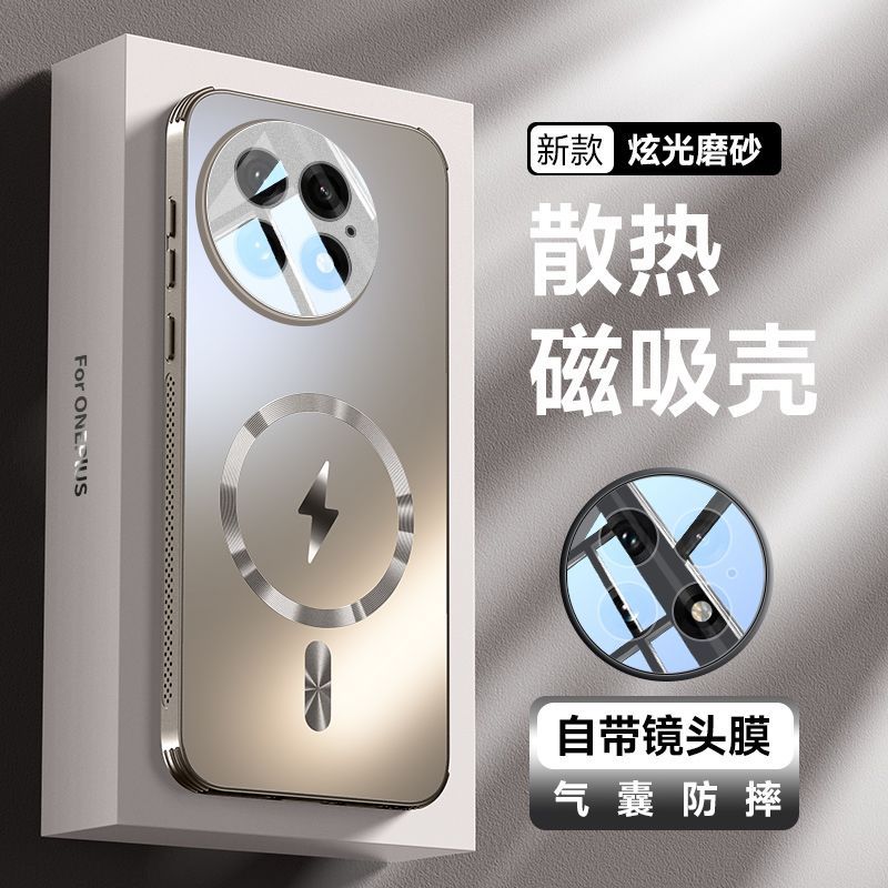 Для OnePlus 13 13R ACE 5 Pro Чехол Жесткий Матовый Магнитная беспроводная зарядка Защита Объектива Задняя Крышка Чехол Для Ван Плюс 13 12 Корпус