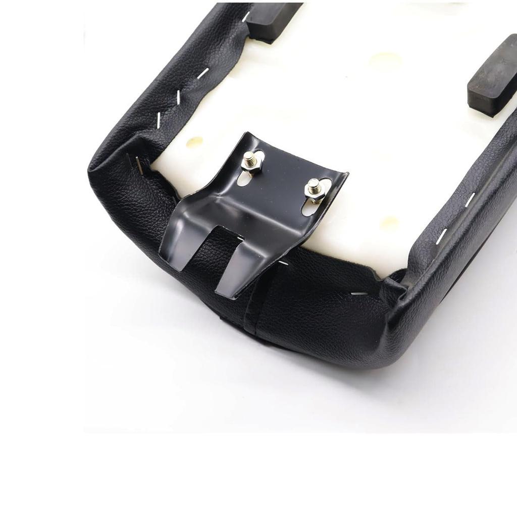 JPMODAO Vintage Motorcycle Seat, PU Leather, Compatible with Various Cafe Racer Models (C-Camel Ridge Diamond White Line)