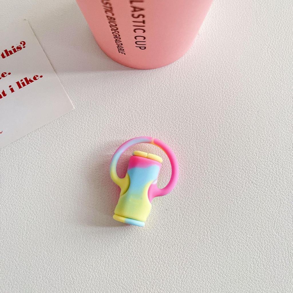 2 в 1 Защитное устройство для хранения кабеля для передачи данных, симпатичная силиконовая намотка кабеля для зарядки, средство для хранения кабеля для передачи данных с защитой от излома, зарядное устройство для мобильного телефона