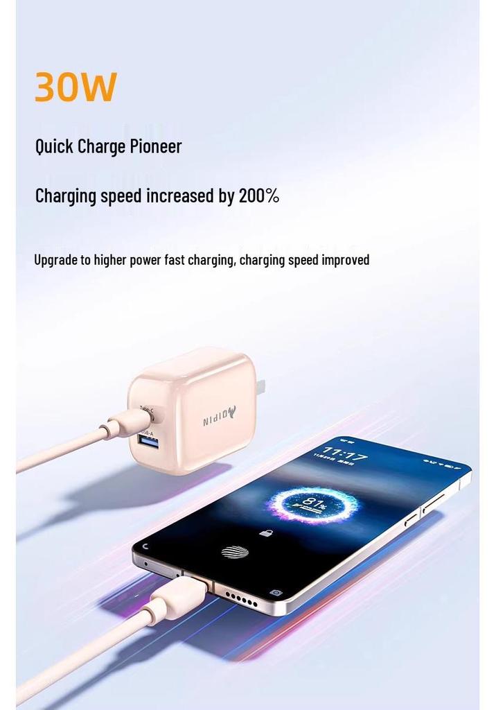 Двойной кабель для быстрой зарядки USB для устройств Huawei, Honor, Xiaomi, Apple и Android