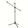 Tripod Boom Microphone Stand With Mic Clip Cell Phone And Microphone Not Included Collapsible And Lightweight,  Arms Adjustable