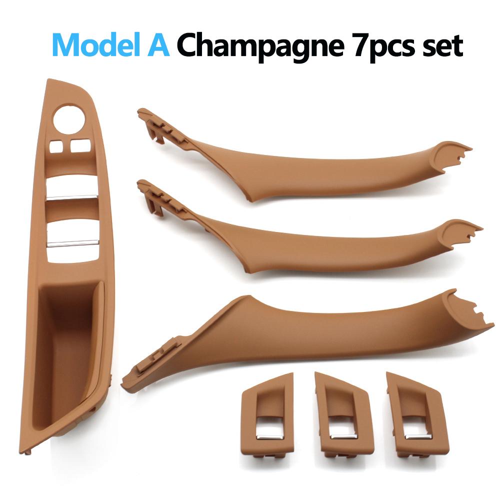 7pcs Set LHD Interior Armrest Door Handle Panel Ide Trim Cover For BMW 5 Series F10 F11 F18 520i 523i 525i 528i 535i