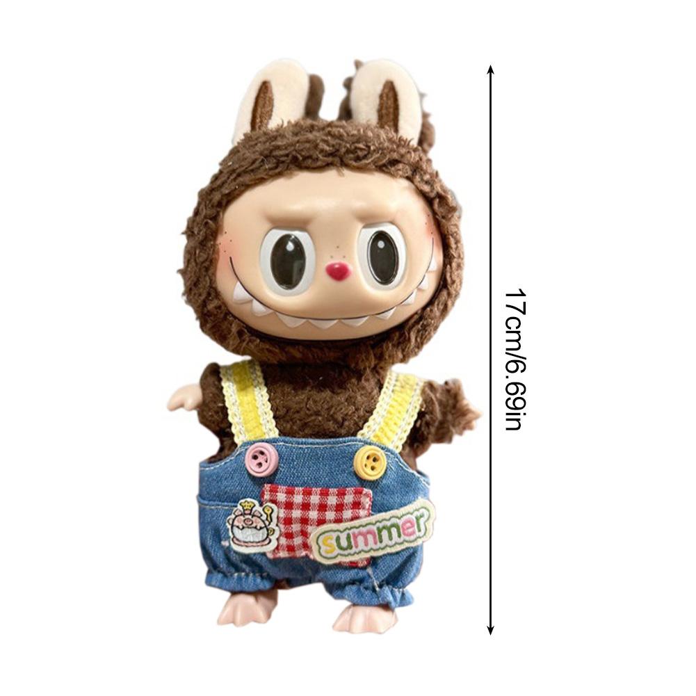 Для 17 см Кукольная одежда Лабубу Модная одежда Толстовки Кукольная одежда Цветовые толстовки Кукольные аксессуары Милые украшения Маленькая одежда