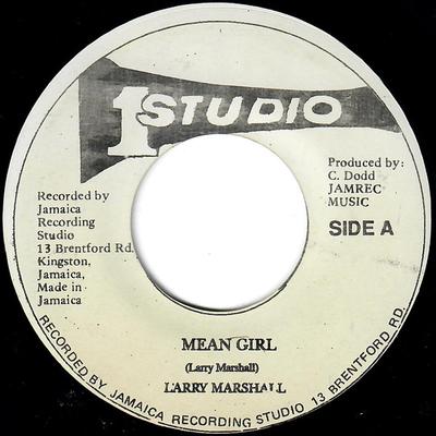 7-дюймовая пластинка ЛАРРИ МАРШАЛЛ - Злая девушка НИКАКОЙ Studio One 1980 Ямайка Регги, Ска и Даб Б/У
