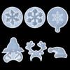 Supplies Epoxy Resin Silicone Casting Mold Christmas Mould Xmas Tree Shape Snowflake Bell Deer