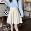 Autumn and Winter Knitted Half Skirt Women High Waist Covering Crotch Temperament Versatile Small A-line Umbrella Skirt Female