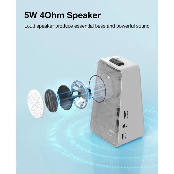 LEKATO Bluetooth Speaker Electronic Digital Metronome 2-in-1 Rechargeable