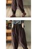 Corduroy  Autumn Winter Pants Casual High Waist Warm Women Pantalones Vintage Ankle-length Jogger Fashion Trousers