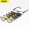 6In1 Tr Magnetic Frame Sunglasses Tr Hanging Frame With Interchangeable Lenses For Men And Women Sunglasses