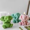 3D Силиконовая форма для свечей в виде слона Милый сидящий слон Животное Инструмент для изготовления мыла, гипса, смолы Домашний декор Поделки Подарки