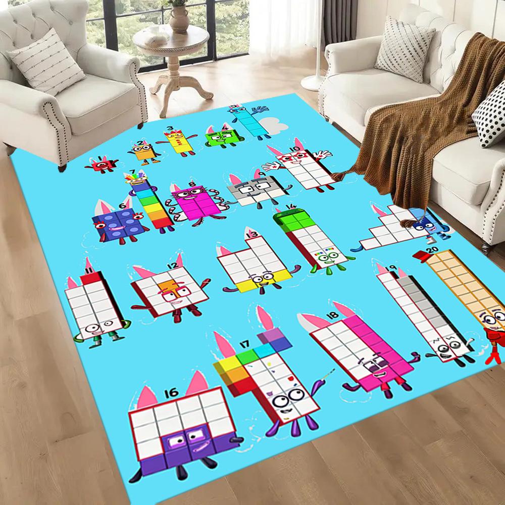 Numberblocks Floor Mat Suitable For Study Room Entryway Kitchen Bedrooms Antislip Carpet Office Home Decor Perfect Birthdaychristmas Gift Idea