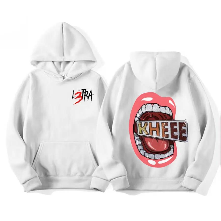 Singer Luar L's Music Album L3TRA Printed Hoodie Men's High-quality Fashionable and Retro Sweatshirt Casual Hoodie