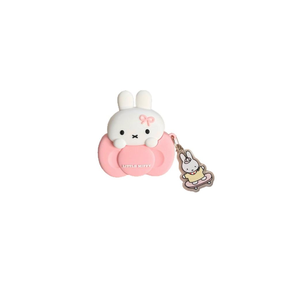 Bow Miffy Rabbit for AirPods 1 Apple AirPods pro1 earphone case 1/1 generation silicone