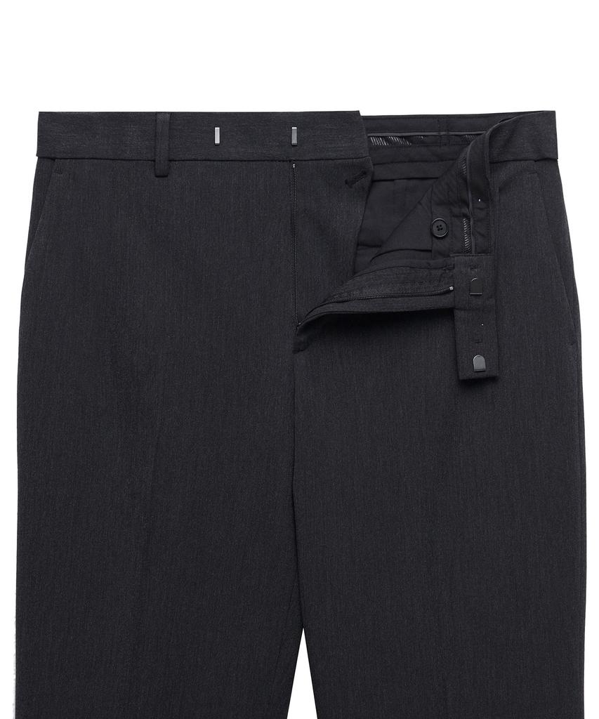 MUSINSA STANDARD Tapered Turn-Up Hidden Banding Crop Slacks [Charcoal Gray]