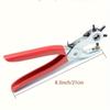 1pc Belt Punch Pliers Leather Belt Hole Eyelet Puncher Revolve Sewing Machine Bag Tool Watchband Strap Hand Tools