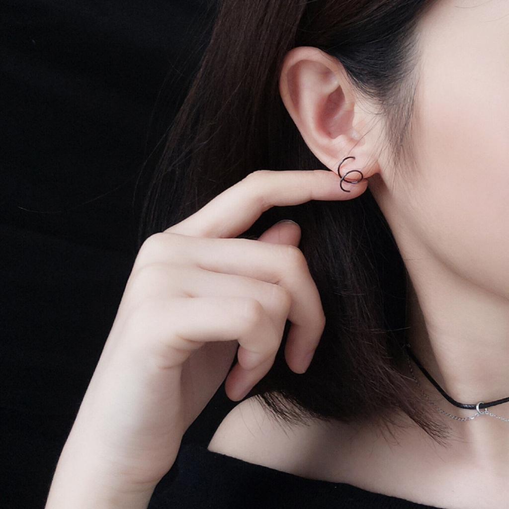 Двойное кольцо-обруч для носа для пирсинга, обруч для носа, кольцо для носа для женщин, спираль