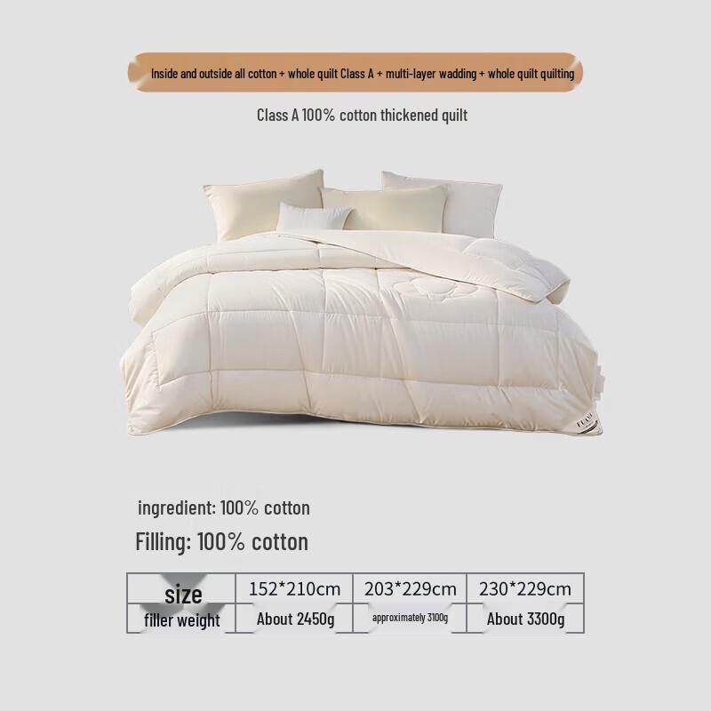 FUANNA Thickened 100% Cotton Winter Duvet