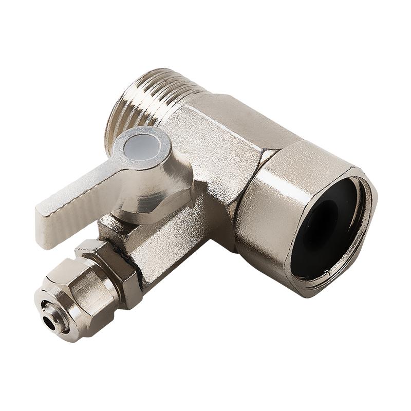 1 шт. 1/2''BSP Male to Female to 1/4'' или 3/8'' PE Tube Трехходовой шаровой клапан Pine Gain RO Filter Fitti